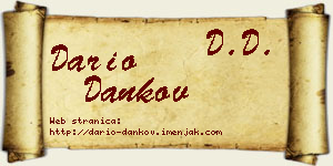 Dario Dankov vizit kartica